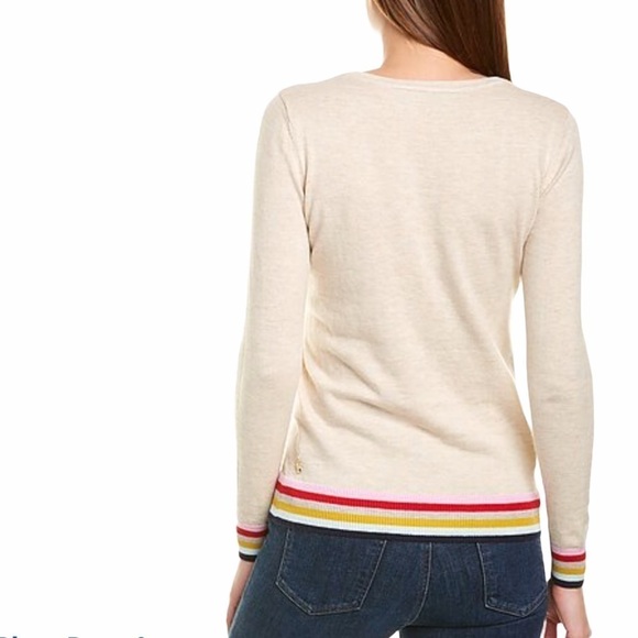 JOULES NWT Asha Rainbow Stripe Pullover Sweater Size 14 in Rainbow Heather - Picture 5 of 15